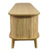 Rattan TV Stand For Tvs Up To 75'', Modern Farmhouse Media Console, Entertainment Center With Legs, TV Cabinet For Living Room, Home Theatre - Natural Wood - Image 18