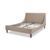 Aspen - Queen Vertical Tufted Modern Headboard Platform Bed Set - Mink Beige - Image 7