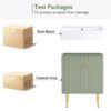 Bathroom Vanity, Combo Cabinet, Bathroom Storage Cabinet, Single Ceramic Sink, Right Side Storage - Green - Image 11
