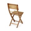Outdoor 3 Piece Half Round Folding Bistro Set - Natural - Image 6