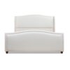 Carmen - King Upholstered Wingback Panel Bed Frame - Antique White - Image 4