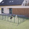 Dog Playpen Foldable 24 Panels Dog Pe Height Pet Enclosure Dog Fence Outdoor With Lockable Door For Large / Medium / Small Dogs, Puppy Playpen, RV, Camping Pet Fence - Black - Image 9
