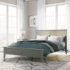 Queen Modern Solid Wood Platform Bed - Gray - Image 2