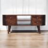Rounded Entertainment Unit - Walnut - Image 10