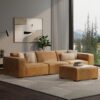 Rex - 3 Seater Sofa And Ottoman - Sienna - Image 18