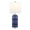Casa - Contemporary Table Lamp (Set of 2) - Glossy Navy Crackle / Polished Nickel / White - Image 3