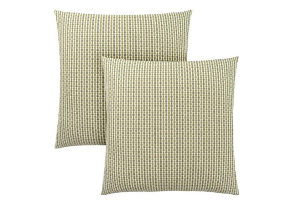 Pillows, Square, Insert Included, Decorative Throw, Hypoallergenic, Stylish Appearance (Set of 2) - Green