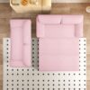 Queen Pull Out Sofa Bed, 3 In 1 Convertible Sleeper Sofa With Side Storage Multifunctional Velvet Loveseat Bed For Living Room - Pink - Image 6