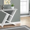 Accent Console Table For Entryway, Modern Convenient Design - White - Image 4