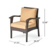 Honolulu - 4 Pieces Wicker Set Outdoor Seating - Brown / Tan With - Image 7