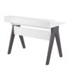 Wishbone - Contemporary Desk - Gray / White - Image 3