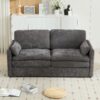 Cozy Upholstered Loveseat Sofa Oversized Comfy Comfy Cloud Sofa Double Cushion Loveseat Sofa Plush Cushion Sofa Couch For Living Room - Gray - Image 8