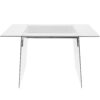 Glacier - Contemporary Desk - Clear / Chrome - Image 4