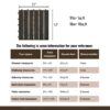 Acacia Hardwood Interlocking Deck Tiles, Striped Pattern - Dark Brown - Image 13