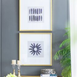 Grace Purple Agate Shadow Boxes Wall Art (Set of 2) - Multicolor