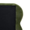 Stockholm - King Modern Wavy Headboard Platform Bed - Olive Green - Image 10