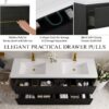 Freestanding Bathroom Vanity With Sink, Bathroom Storage Vanity Cabinet With Stone Resin Countertop And Soft Close Drawers - Espresso - Image 6