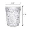 Paisley - Acrylic Glasses (Set of 4) Dof, Bpa Free Cocktail Drinkware Plastic, 13Oz - Clear - Image 3