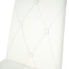 Modern Light Luxury Dining Chair (Set of 2) Upholstery With Electroplated Legs - White - Image 17
