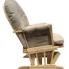 Rehan - Microfiber Glider Chair With Ottoman - Taupe - Image 6