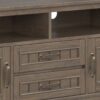 Lev - Handcrafted TV Media Stand - Smoky Brown - Image 6