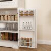 Modern Farmhouse Buffet Cabinet With Hutch Kitchen Storage Sideboard With Drawers & Barn Doors - White - Image 15
