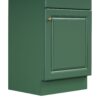 20" Bathroom Vanity With Sink, Freestanding Cabinet With Door Shelf And Adjustable Shelf, And Ceramic Construction - Green - Image 21
