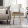 Japandi - Minimal Solid Wood Side Table - English Oak - Image 5