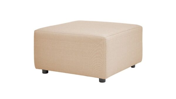 Cleo - Modular Upholstered Patio Ottoman Axroma Olefin - Almond Beige