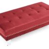 Ottoman For Contemporary Homes - Cherry - Image 2