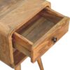 Mini Curve Lower Nightstand - Oak - Image 4
