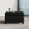 Storage Ottoman For Living Room, Bedroom - Black - Image 7