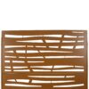 Outdoor & Indoor Metal Privacy Screen 76" H×48" W, Freestanding Decorative Screen For Deck Balcony Patio - Brown - Image 7