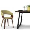 Lowell - Bentwood Dining Chair - Acid Green / Dark Brown - Image 8