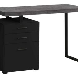 Computer Desk For Home Office, Laptop, Left Right Set - Up, Storage Drawers, And Contemporary & Modern - Black