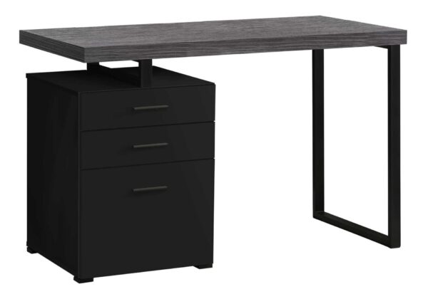 Computer Desk For Home Office, Laptop, Left Right Set - Up, Storage Drawers, And Contemporary & Modern - Black