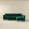 Christian - Sectional Sofa Right Facing - Green - Image 2