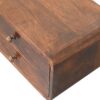 Curved Wall Mounted Bedside Table - Walnut - Image 2