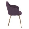 Boyne - Contemporary Chair (Set of 2) - Antique Copper / Purple - Image 3