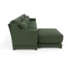3 Seater Chenille Sofa With Movable Ottomans High Resilience Sponge Easy Installation Wood Base - Green - Image 24
