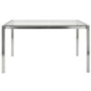 Fuji - Contemporary Dining Table I Glass Top - Clear - Image 4