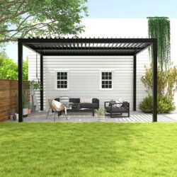 Louver Pergola Louvers & Frame - Black