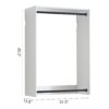Devi - Wall Mounted Closet System With Modular Design And Ample Storage - White - Image 2