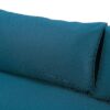 Claremont - 3 Seater Daybed With Rattan Arms And Cushions, Acacia Wood Frame - Teak / Teal - Image 10