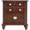 Elegant Traditional Nightstand - Cappuccino - Image 2