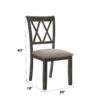 Claudia II - Weathered Side Chair (Set of 2) - Beige / Gray - Image 6