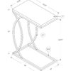 Accent Table, C - Shaped, Contemporary - White - Image 5