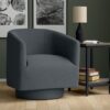 Bralin - Swivel Accent Chair - Blue - Image 5