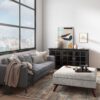 Owen - Square Coffee Table Storage Ottoman - Cloud Gray - Image 8