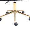 Modern Home Office Desk Chair With Adjustable Height And Swivel Wheels - Black - Image 26